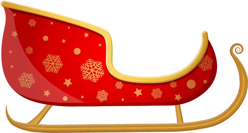 cartoon sleigh